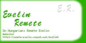 evelin remete business card